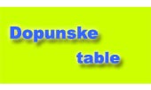 dopunske table