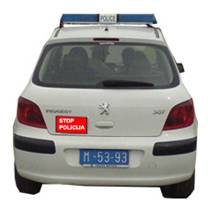 Postavljanje znaka Stop Policija