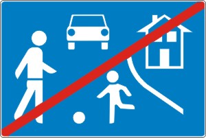 zavrsetak podrucja usporenog saobracaja
